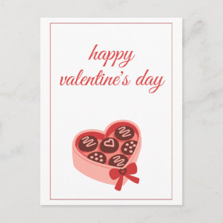 Cartes Pour Fêtes Annuelles Boîte de chocolats en forme de cœur pour la Saint-