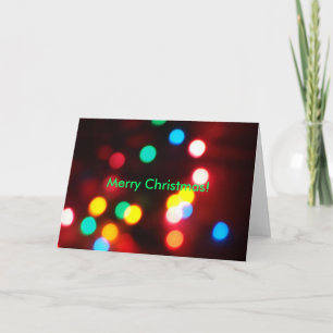Cartes Pour Fêtes Annuelles Bokeh de Noël, Joyeux Noël !