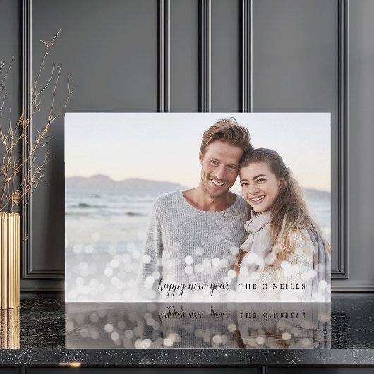 Cartes Pour Fêtes Annuelles Bokeh Flare | Bonne année photo