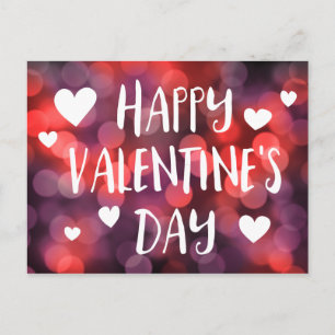 Cartes Pour Fêtes Annuelles bokeh heureux de jour de valentines
