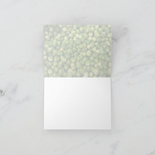 Cartes Pour Fêtes Annuelles Bol de choux de Bruxelles crus (Intérieur)