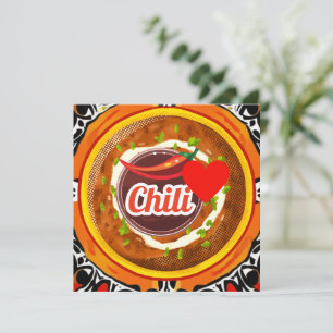 Cartes Pour Fêtes Annuelles bol pour chili