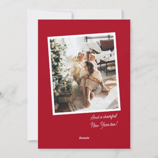 Cartes Pour Fêtes Annuelles Bold Ayez-vous un joyeux petit Noël photo (Dos)