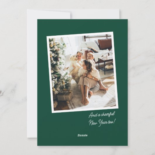 Cartes Pour Fêtes Annuelles Bold Ayez-vous un joyeux petit Noël photo (Dos)