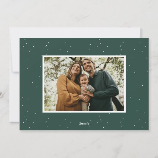 Cartes Pour Fêtes Annuelles Bold Retro Script Joyeux Noël 2 Photo (Dos)