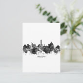 Cartes Pour Fêtes Annuelles Bologne Italie Skyline BW (Debout devant)