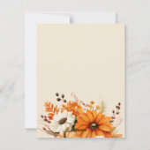 Cartes Pour Fêtes Annuelles Bon Action de grâce (Dos)