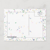 Cartes Pour Fêtes Annuelles Bon Nouvel An Texte avec des Casquettes et des Con (Dos)