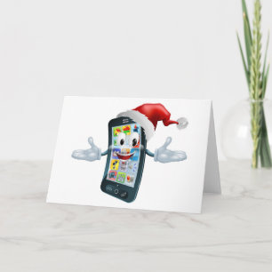 Cartes Pour Fêtes Annuelles Bon téléphone portable de Noël
