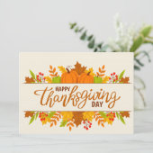 Cartes Pour Fêtes Annuelles Bon thanksgiving (Debout devant)