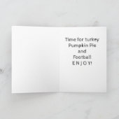 CARTES POUR FÊTES ANNUELLES **BON THANKSGIVING** À PARTIR D'UN BON GNOME (Intérieur)