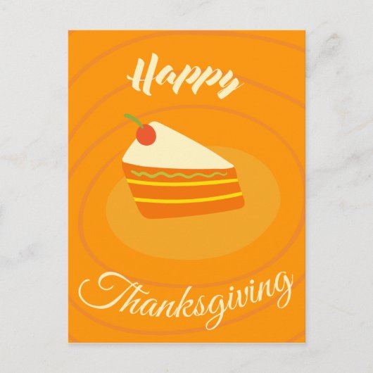 Cartes Pour Fêtes Annuelles Bon thanksgiving à tarte Citrouille (Devant)