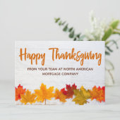 Cartes Pour Fêtes Annuelles Bon thanksgiving Automne Quitte l'activité personn (Debout devant)