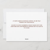 Cartes Pour Fêtes Annuelles Bon thanksgiving Automne Quitte l'activité personn (Dos)