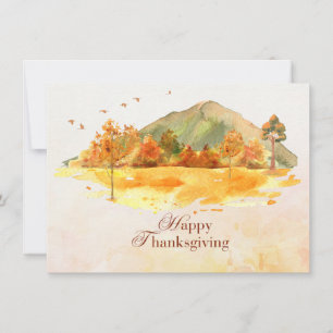 Cartes Pour Fêtes Annuelles Bon thanksgiving beau paysage automne
