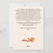 Cartes Pour Fêtes Annuelles Bon thanksgiving boho citrouille lanterne (Dos)