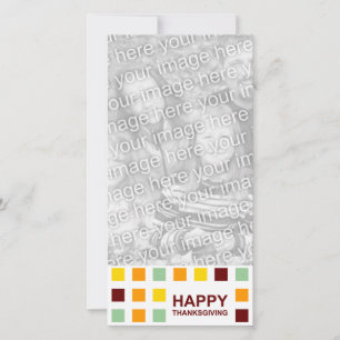 Cartes Pour Fêtes Annuelles bon thanksgiving (carrés modernes)