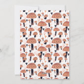 Cartes Pour Fêtes Annuelles Bon thanksgiving Champignons orange automne 2 Phot (Dos)