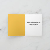 Cartes Pour Fêtes Annuelles Bon thanksgiving Chat Parlant À Travers Le Masque  (Intérieur)