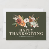 Cartes Pour Fêtes Annuelles bon thanksgiving citrouille moderne (Devant)