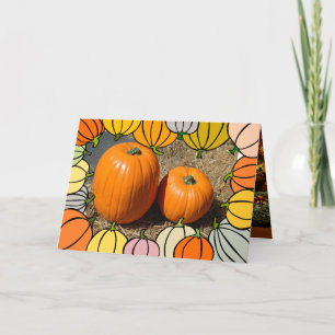 Cartes Pour Fêtes Annuelles Bon thanksgiving Citrouilles