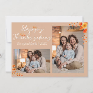 Cartes Pour Fêtes Annuelles bon thanksgiving d'arbres d'automne Photo de fam