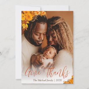 Cartes Pour Fêtes Annuelles bon thanksgiving d'arbres d'automne Photo de fam