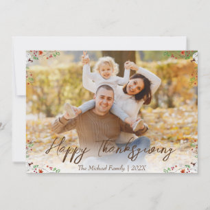 Cartes Pour Fêtes Annuelles bon thanksgiving d'arbres d'automne Photo de fam