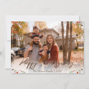 Cartes Pour Fêtes Annuelles bon thanksgiving d'arbres d'automne Photo de fam