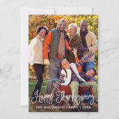 Cartes Pour Fêtes Annuelles Bon thanksgiving de calligraphie moderne (Devant)