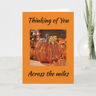 CARTES POUR FÊTES ANNUELLES BON THANKSGIVING DE "PARCOURIR LES MILES"