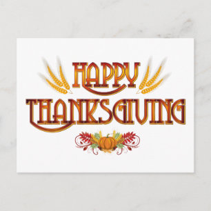 Cartes Pour Fêtes Annuelles Bon thanksgiving de récolte