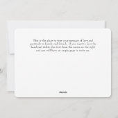 Cartes Pour Fêtes Annuelles Bon thanksgiving de superposition de script photo (Dos)