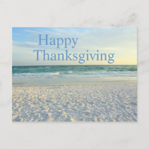 Cartes Pour Fêtes Annuelles Bon thanksgiving - Destin, coucher du soleil de