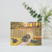 Cartes Pour Fêtes Annuelles Bon thanksgiving écossais (Debout devant)