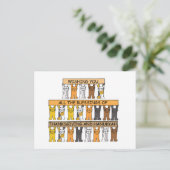 Cartes Pour Fêtes Annuelles Bon thanksgiving et Hanoukka Cute Cats (Debout devant)