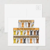 Cartes Pour Fêtes Annuelles Bon thanksgiving et Hanoukka Cute Cats (Devant / Derrière)