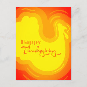 Cartes Pour Fêtes Annuelles Bon thanksgiving mignon avec forme de Turquie