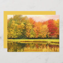 Bon thanksgiving paysager automne simple