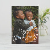 Cartes Pour Fêtes Annuelles Bon thanksgiving photo par script (Debout devant)