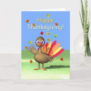 Cartes Pour Fêtes Annuelles Bon thanksgiving pour enfants - Bébé Turquie