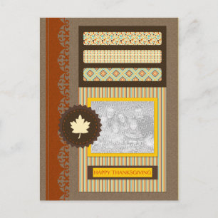 Cartes Pour Fêtes Annuelles bon thanksgiving (scrapbook)