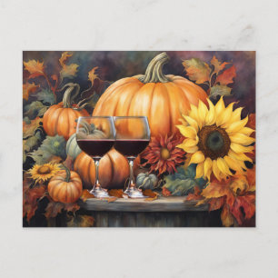 Cartes Pour Fêtes Annuelles Bon thanksgiving Vin Country Cuisine