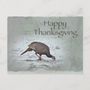 Cartes Pour Fêtes Annuelles Bon thanksgiving Wild Turkey