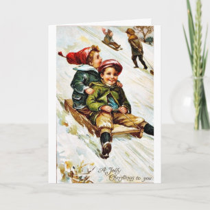 Cartes Pour Fêtes Annuelles Bon vieux Noël