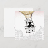 Cartes Pour Fêtes Annuelles Bon Voyage ! (Devant / Derrière)