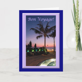 Cartes Pour Fêtes Annuelles Bon Voyage card