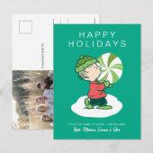 Cartes Pour Fêtes Annuelles Bonbon à la menthe de Linus (Devant / Derrière)