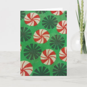 Cartes Pour Fêtes Annuelles Bonbon à la menthe poivrée