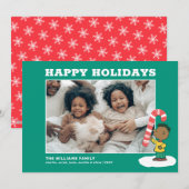 Cartes Pour Fêtes Annuelles Bonbon à la menthe poivrée de Franklin (Devant / Derrière)